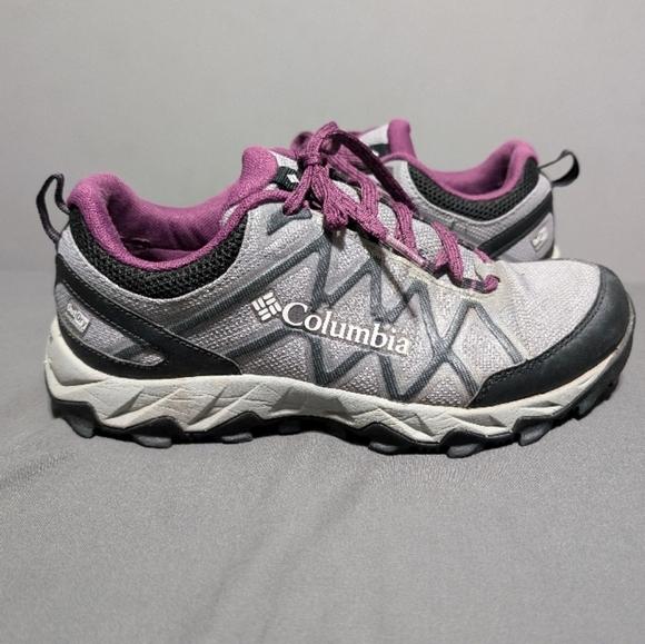 Columbia Peakfreak Outdry Purple and Gray Athletic Shoes size 7 - Picture 3 of 11
